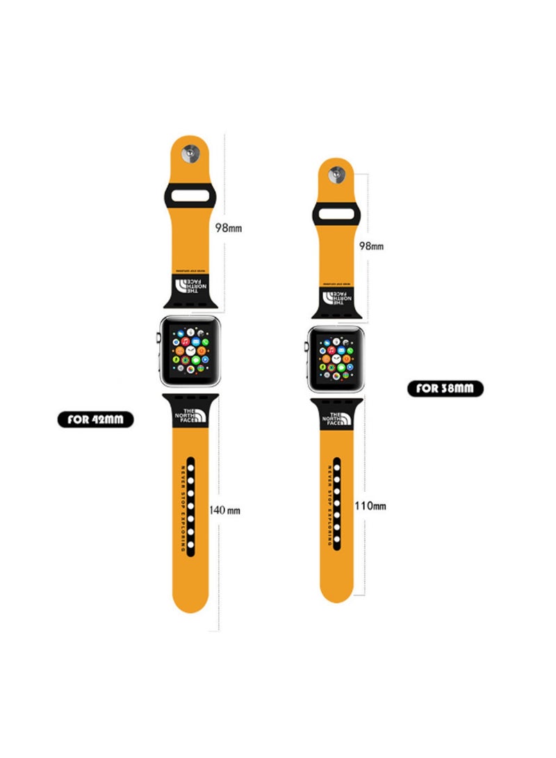 White 42/44/45/49mm Universal Compatible With Apple Watch, Suitable For Both Men And Women, The Back Strap Is Compatible With Iwatch Series - Image 2